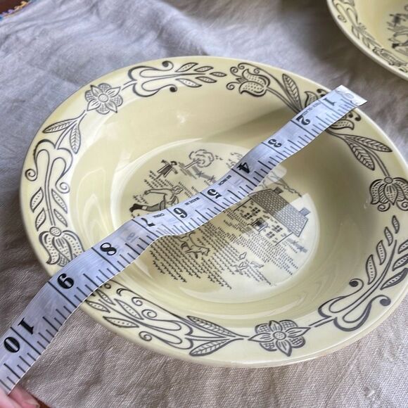 Bucks county Royal China soup salad bowls lot of 3 Mid century Sebring , Ohio. - Picture 4 of 9